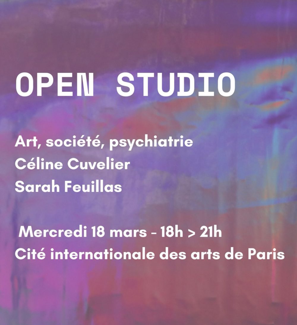 Invitation – Open Studio – Mercredi 18 mars, 18h > 21h